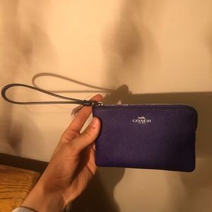 Purple Coach Wristlet